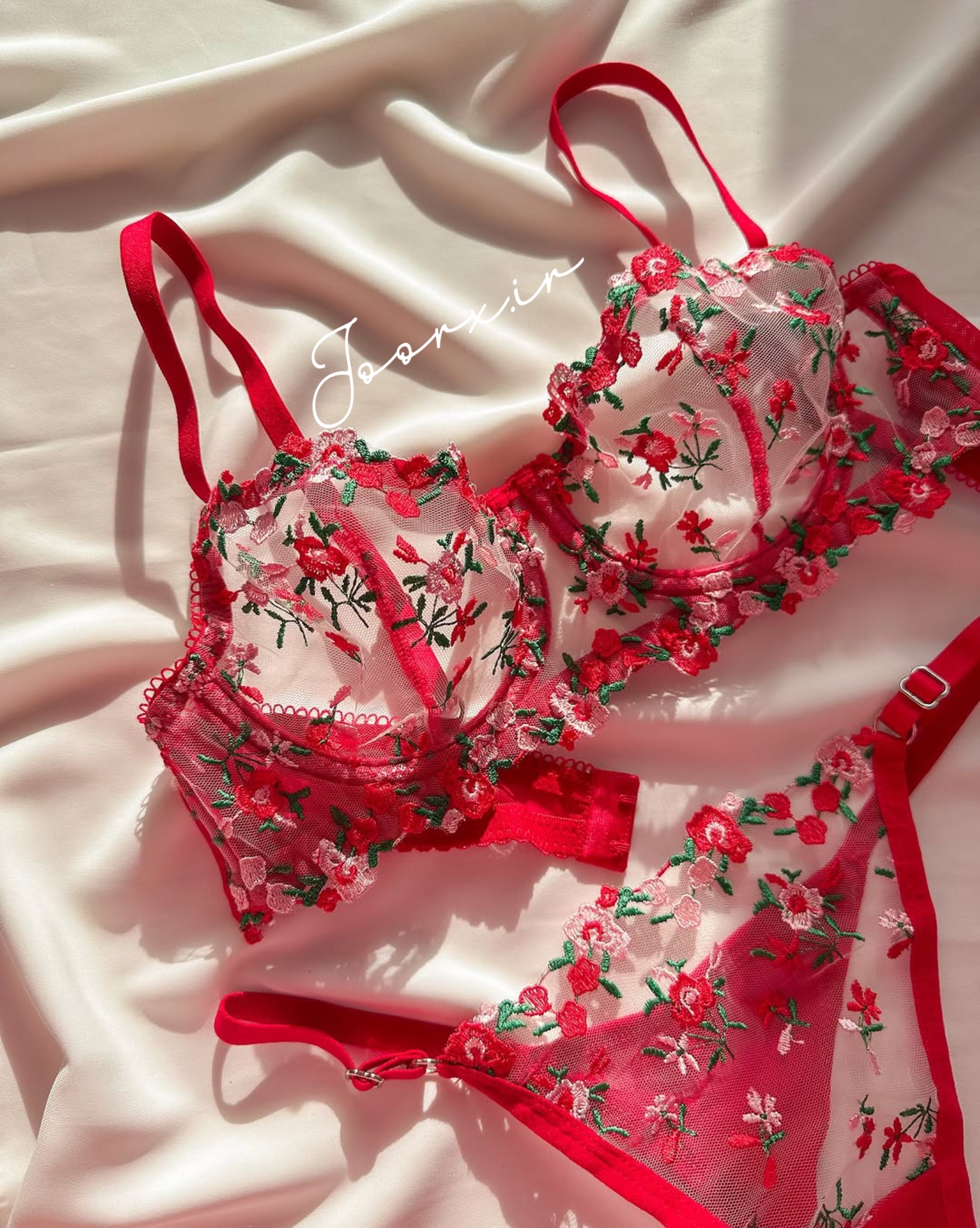 ست تور قرمز خانم گل 4 ست تور قرمز خانم گل - تصویر 4