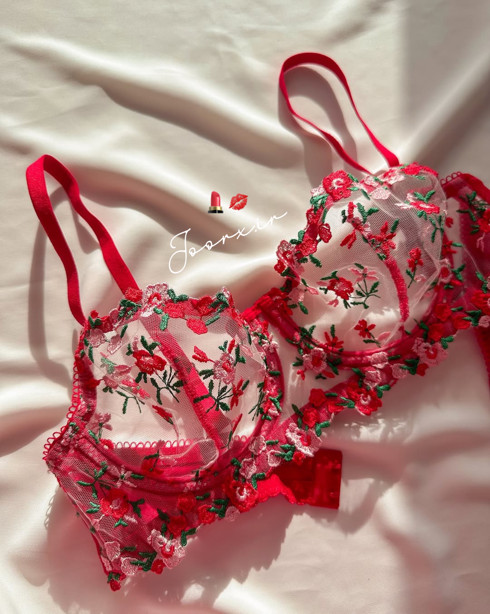 ست تور قرمز خانم گل 2 ست تور قرمز خانم گل - تصویر 2